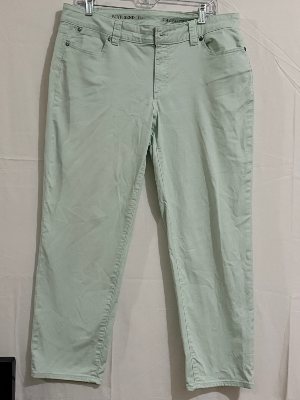 Talbots Mint Green Boyfriend Jeans